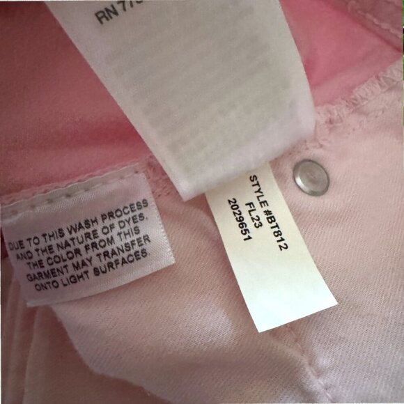 J CREW Mid Rise Slouchy Straight Light Pink Denim Preppy Jeans Women's 8 - Picture 9 of 9